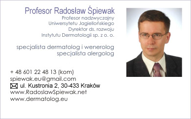 Profesor Radosaw piewak - Dane adresowe